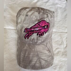 Buffalo Bills Gray and Pink Embroidered Breast Cancer Awareness Women's Cap